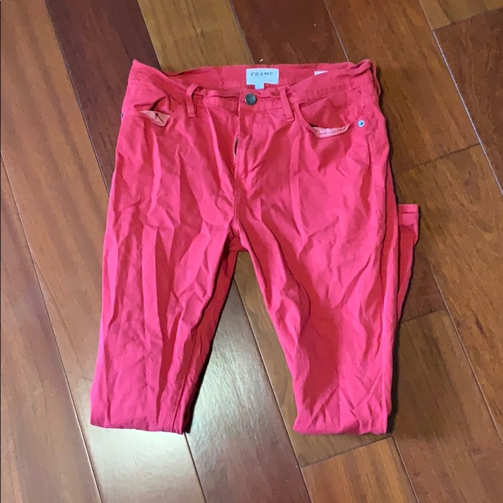 Red Frame Jeans